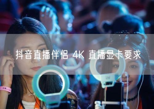 抖音直播伴侣 4K 直播显卡要求